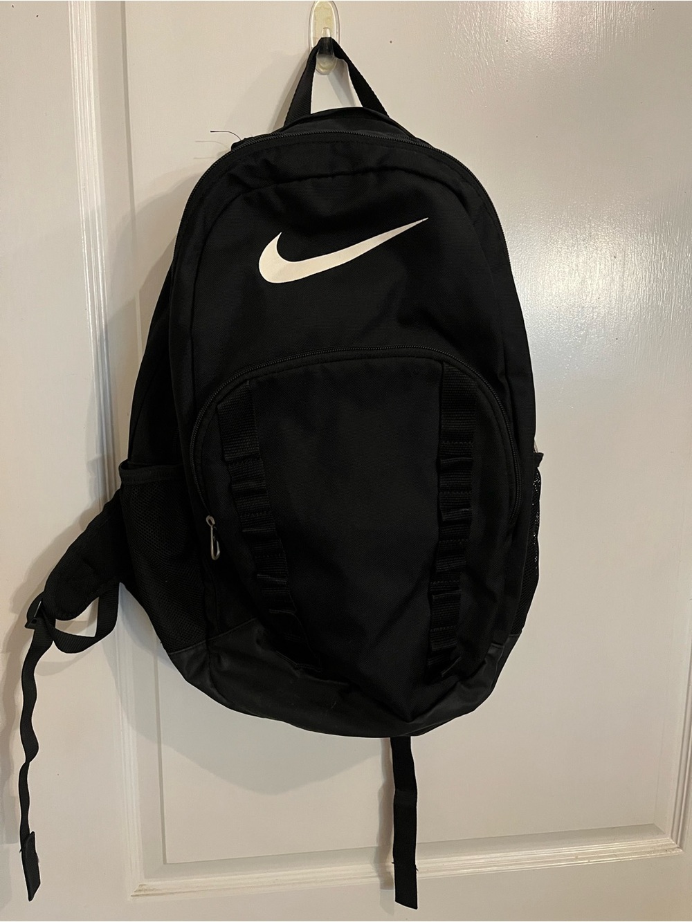 Nike Black Backpack with White Swoosh